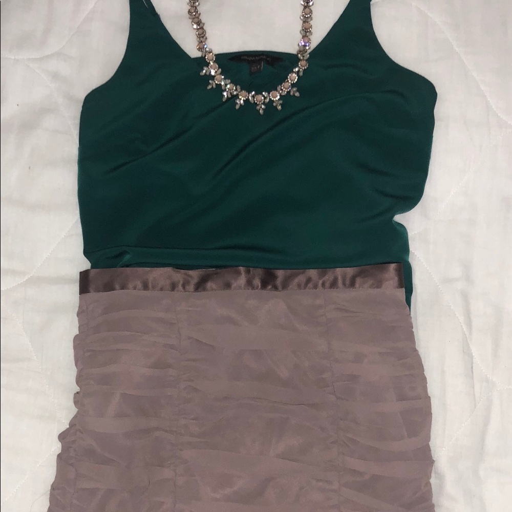 Ruched fitted h&m skirt